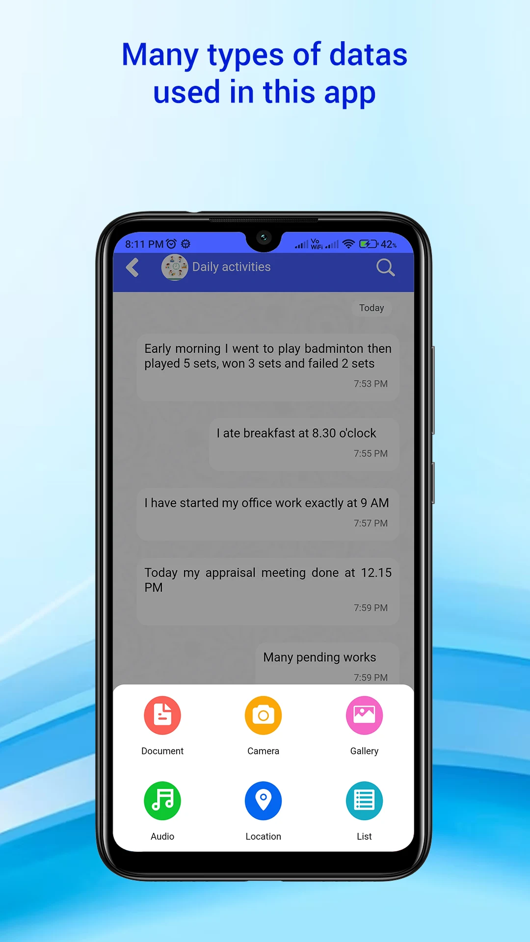 Personal Memo Quick Notes screenshot